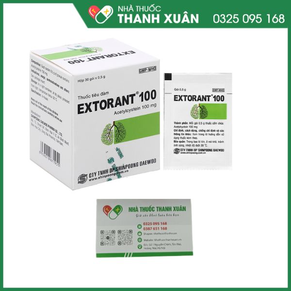 Extorant 100 trị bệnh lý hô hấp